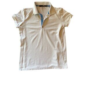 RLX Ralph Lauren  Polo Shirt White/Blue Size S Polyester/Elastane